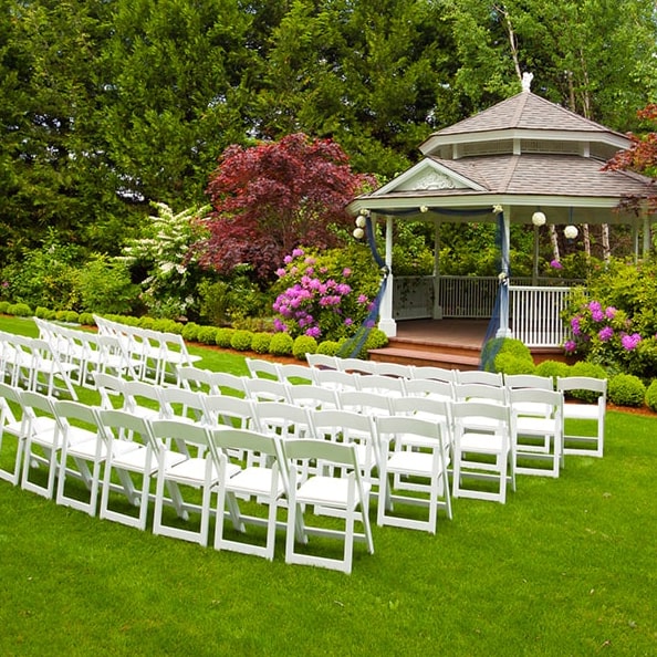 you can customize the interior of a wedding & event trailer to match your specific event theme